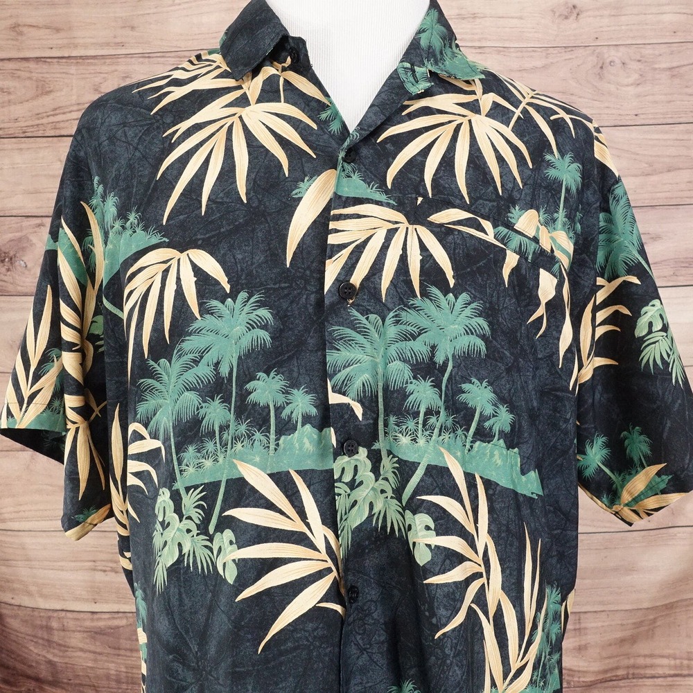 VINTAGE RIMA SHORT SLEEVE FLORAL BUTTON UP‎ HAWAIIAN SHIRT MENS SIZE XL